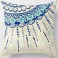 Axyaa Floral Landscape Square Pillowcase