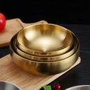 Axyaa Double Layer Stainless Steel Children's Bowl - Korean Cuisine Dishes