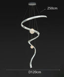 Axyaa Crystal Chandeliers - Modern Hall Staircase Lighting Fixtures
