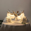 Axyaa Rabbit Table Lamp: Cute Danish Resin LED Night Light for Kids' Bedside