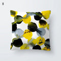 Axyaa Yellow Geometric Print Cushion Pillowcase - 45x45cm