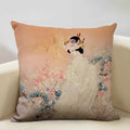 Axyaa Classic Japanese Lady Cushion Cover 45x45cm Home Decor Pillowcase