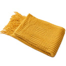 Axyaa Nordic Solid Sofa Blanket - Winter Knitted Shawl