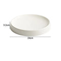 Axyaa Ceramic Dinner Plate Set Solid Color Sushi Dishes Specialty Tableware