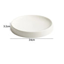 Axyaa Ceramic Dinner Plate Set Solid Color Sushi Dishes Specialty Tableware