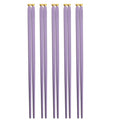 Axyaa Japanese Sushi Chopsticks Set Reusable Alloy Korean Tableware Pair.