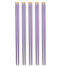 Axyaa Japanese Sushi Chopsticks Set Reusable Alloy Korean Tableware Pair.