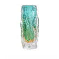 Axyaa Glass Vase: Living Room Floral Decor, Dining Table Centerpiece