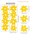 Axyaa Boho Daisy Flowers Wall Decals - Home Decor Vinyl Stickers for Kids Nursery