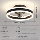 Axyaa Intelligent Remote Control LED Ceiling Fan Light for Living Room & Bedroom