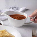 Axyaa Ceramic Gravy Boat 220ml with Handle - Solid Color Design