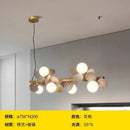 Axyaa Gold Iron Art Glass Chandelier - Elegant Lighting Décor