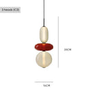 Axyaa Glass Led Pendant Chandelier for Restaurant Living Room Decor
