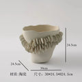 Axyaa Ceramic Vase Ornament Flower Arrangement Hydroponic Flower Vessel