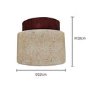 Axyaa Yellow Marble LED Ceiling Light for Hotel Lobby, Restaurant, and Balcony