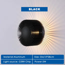 Axyaa Golden LED Wall Sconces - Modern Minimalist Bedroom Lamp