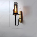Axyaa Glass LED Wall Lamp for Home Hotel Decor & Lighting