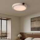 Axyaa Modern Stone Ceiling Lamp with Dimmable White Acrylic Wood Ball
