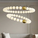 Axyaa Nordic Ring Chandelier LED Acrylic Ball Pendant Light