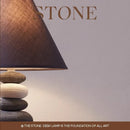 Axyaa Bionic Stone Table Lamp: Retro Nordic Wabi Sabi Style for Home Decor.