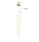 Axyaa Modern LED Chandelier for Living Room Indoor Lighting