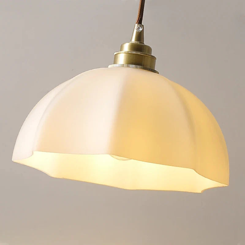 Axyaa Industrial Design Pendant Light with Glass Shade for Kitchen and Dining Room
