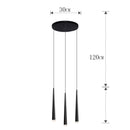 Axyaa Crystal Stair Chandelier: Modern LED Ceiling Lamp for Living Room