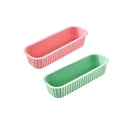 Silicone Rectangular Cake Mold Set by Axyaa: Baking Molds for Cake, Bread, Toast, and Ice Cubes