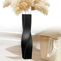 Axyaa Twisted Geometric Flower Vase - Elegant Home Decor & Centerpiece