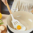 Axyaa Silicone Wooden Handle Kitchen Utensils Set