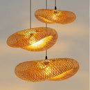 Axyaa Bamboo Handicrafts Pendant Light, Oval Design, Farmhouse Style