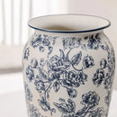 Axyaa Blue and White Porcelain Retro Vase - Ceramic Ice Crack Flower Vase