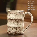 Axyaa Bamboo Ceramic Coffee Cup Large Capacity Drinking Mug