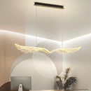 Axyaa Modern LED Acrylic Chandelier: Creative Wings Restaurant Pendant Light