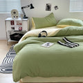 Axyaa Bubble Cotton Bedding Set, AB Side Duvet Cover, Sheet, Pillowcase