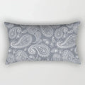 Axyaa Geometric Grey White Square Pillowcase for Home Decor and Living Room
