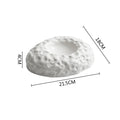 Axyaa Ceramic Dinner Plate Set - Irregular Texture, Thick Soup Plate, Special Tableware