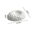 Axyaa Ceramic Dinner Plate Set - Irregular Texture, Thick Soup Plate, Special Tableware
