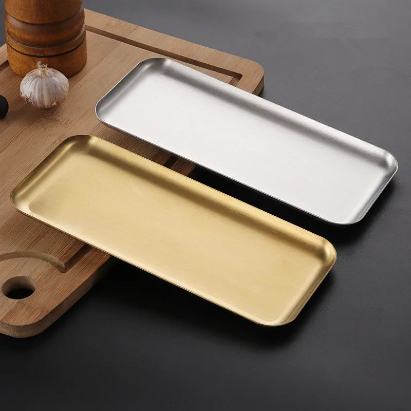 Axyaa Stainless Steel Non-Stick Baking Tray for Food Storage and Cooking
