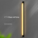Axyaa Sleek Black Strip Wall Lamp for Minimalist Decor
