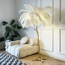 Axyaa Nordic Feather LED Floor Lamp for Internet Celebrities and Home Decor