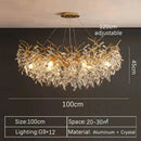 Axyaa Gold Crystal Chandeliers: Luxury Lighting for Living Room, Dining Room, Bedroom.