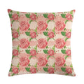 Axyaa Vintage Plant-flower Linen Cushion Cover 45*45cm