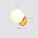 Axyaa Glass Ball Wall Lamp for Indoor Lighting in Bedroom Living Room Aisle Corridor