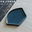 Axyaa Dessert Cake & Snack Plate for Tea, Pastries, Fruits - Creative Geometry Design