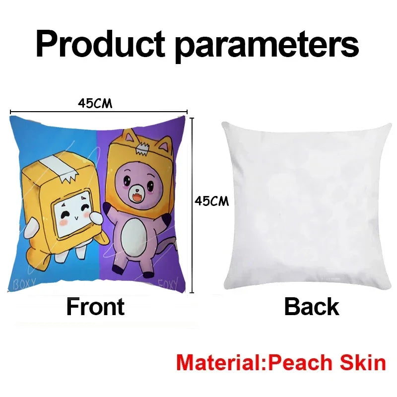 Axyaa Cartoon Robot Balloons Pillowcase Set for Home Decor