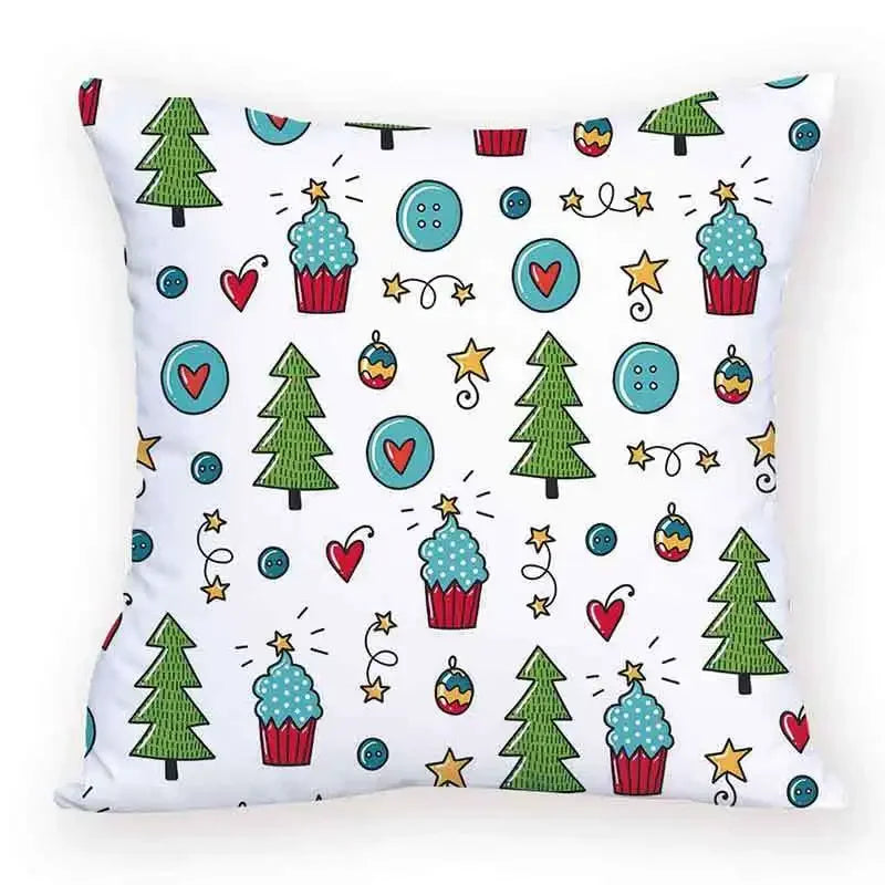 Axyaa Cartoon Animal Food Cushion Cover 45X45CM