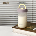 Axyaa Transparent Plastic Water Bottle with Handle, Heat-Resistant Coffee Mug