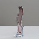 Axyaa Glass Vase Branch Fork Shape Thick Straight Bottle Floral Arrangement Accessories