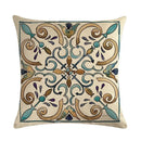 Axyaa Geometric Mandala Cushion Cover Symmetrical Decorative Pillowcase
